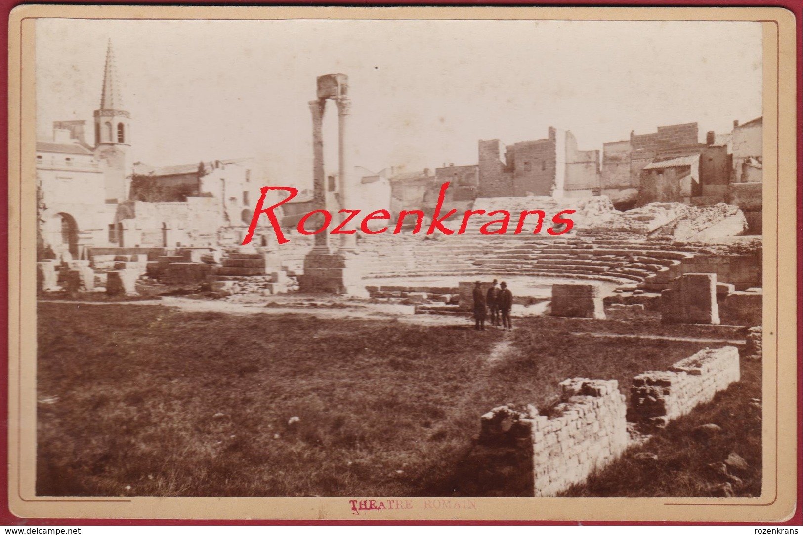 Vieille Jolie Carte Photo La Provence Arles Theatre Romain Roman Geanimeerd Animee Vieux Archeologie Archeology - Photos