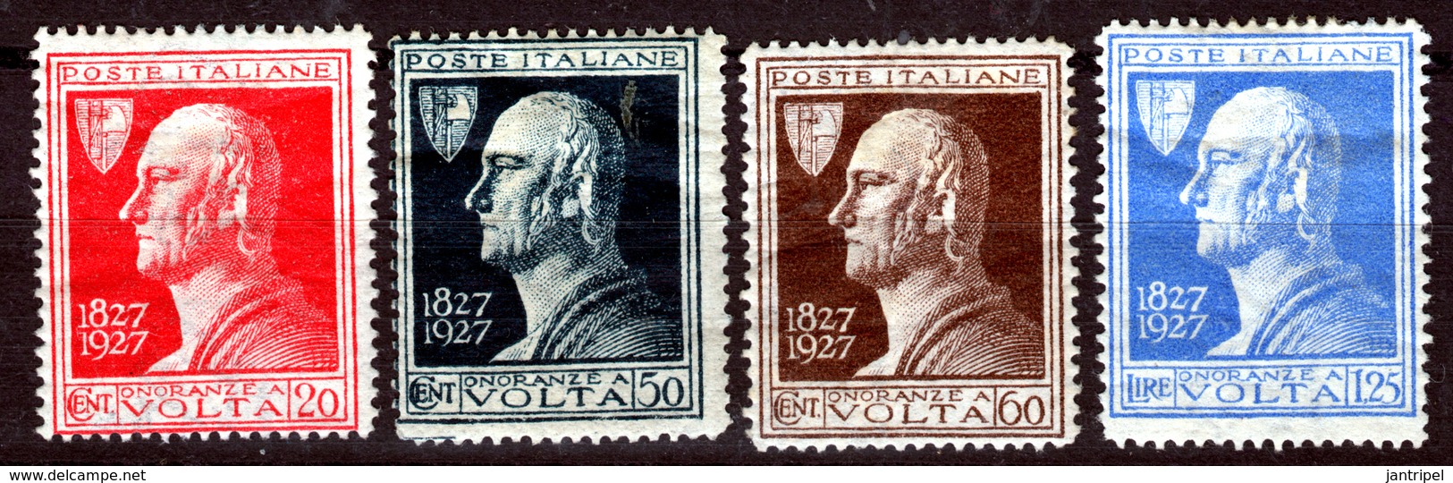 ITALY  1927  VOLTA  SET  MH - Ungebraucht