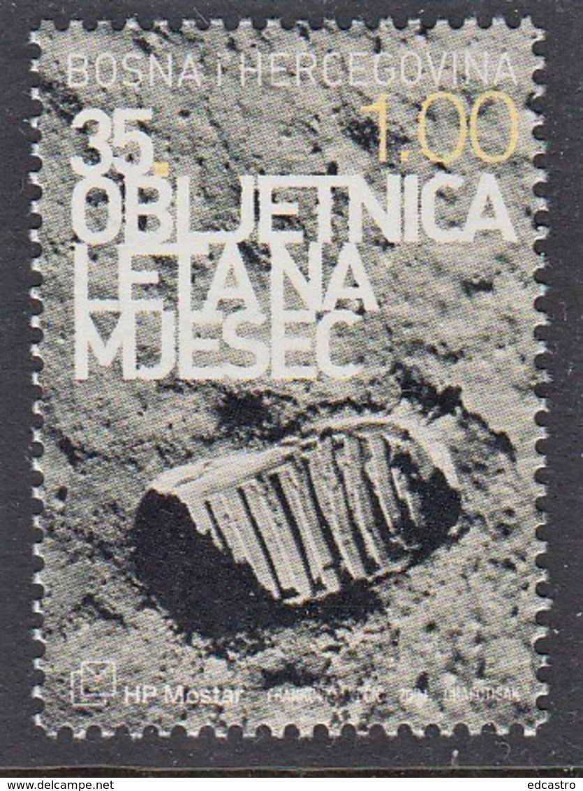 14.- BOSNIA AND HERZEGOVINA MOSTAR 2004 35th Anniversary Of The Flight To The Moon - Europa