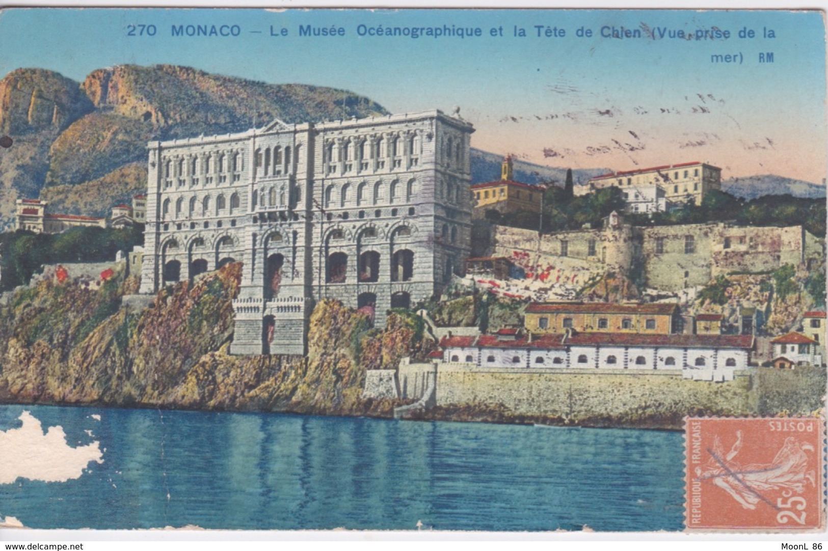 MONACO - MONTE-CARLO - LE MUSEE OCEANGRAPHIQUE ET LA TETE DE CHIEN - Musée Océanographique