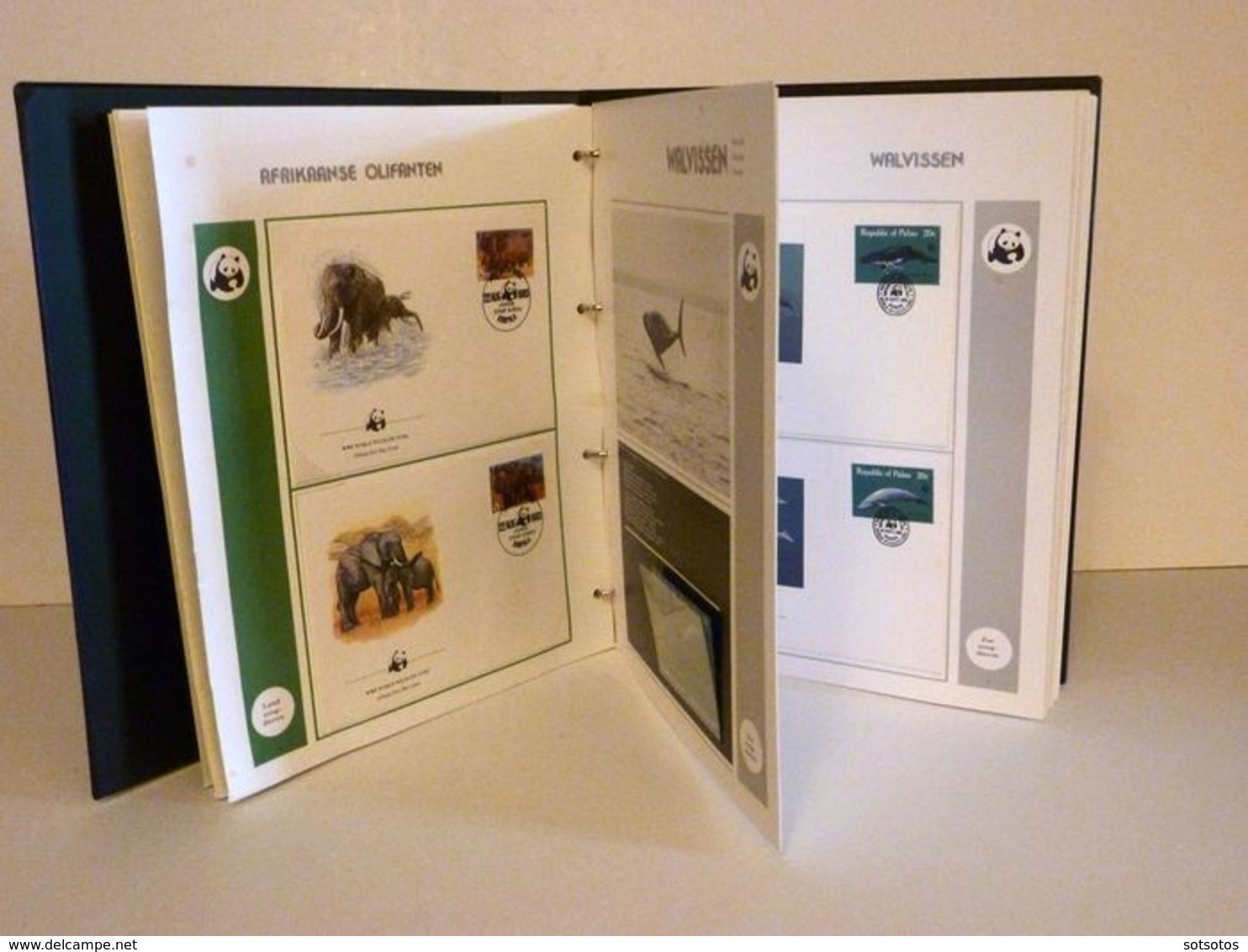 World  - 2 Albums WWF In Slipcase, Cancelled, MNH (Mint Never Hinged)  Two Albums With Loose Stamps And Envelopes With C - Collections, Lots & Séries