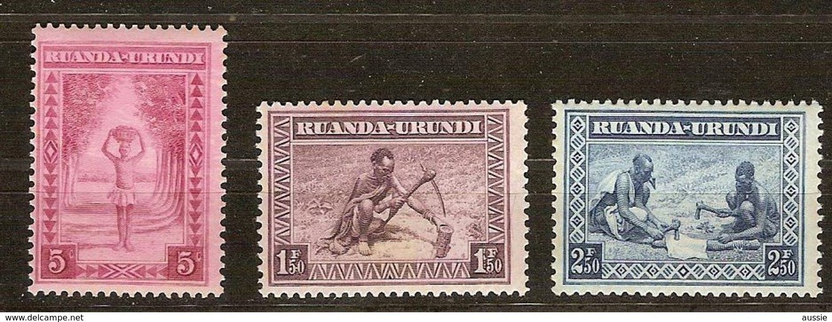 Ruanda-Urundi 1937 OCBn° 111-113 *** MNH - Ongebruikt