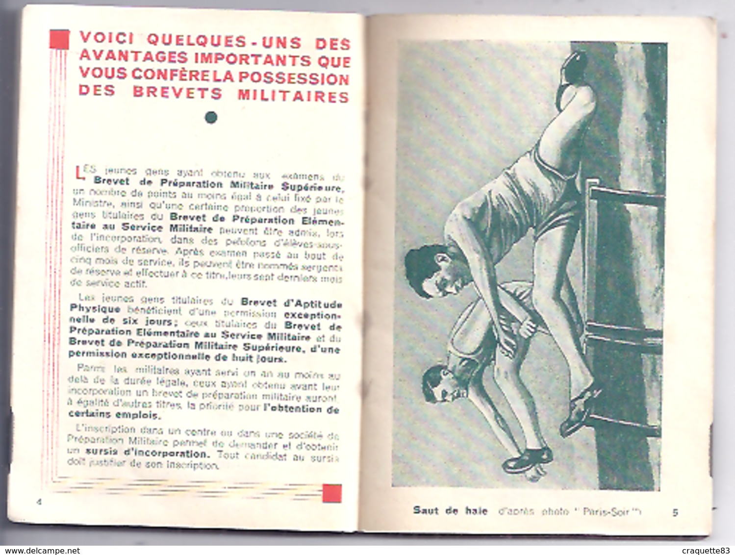 AGENDA DU JEUNE FRANCAIS  1935   Quelques Spécialistes Des Troupes Métropolitaines  Illustré Par Pierre Serrier - Dokumente