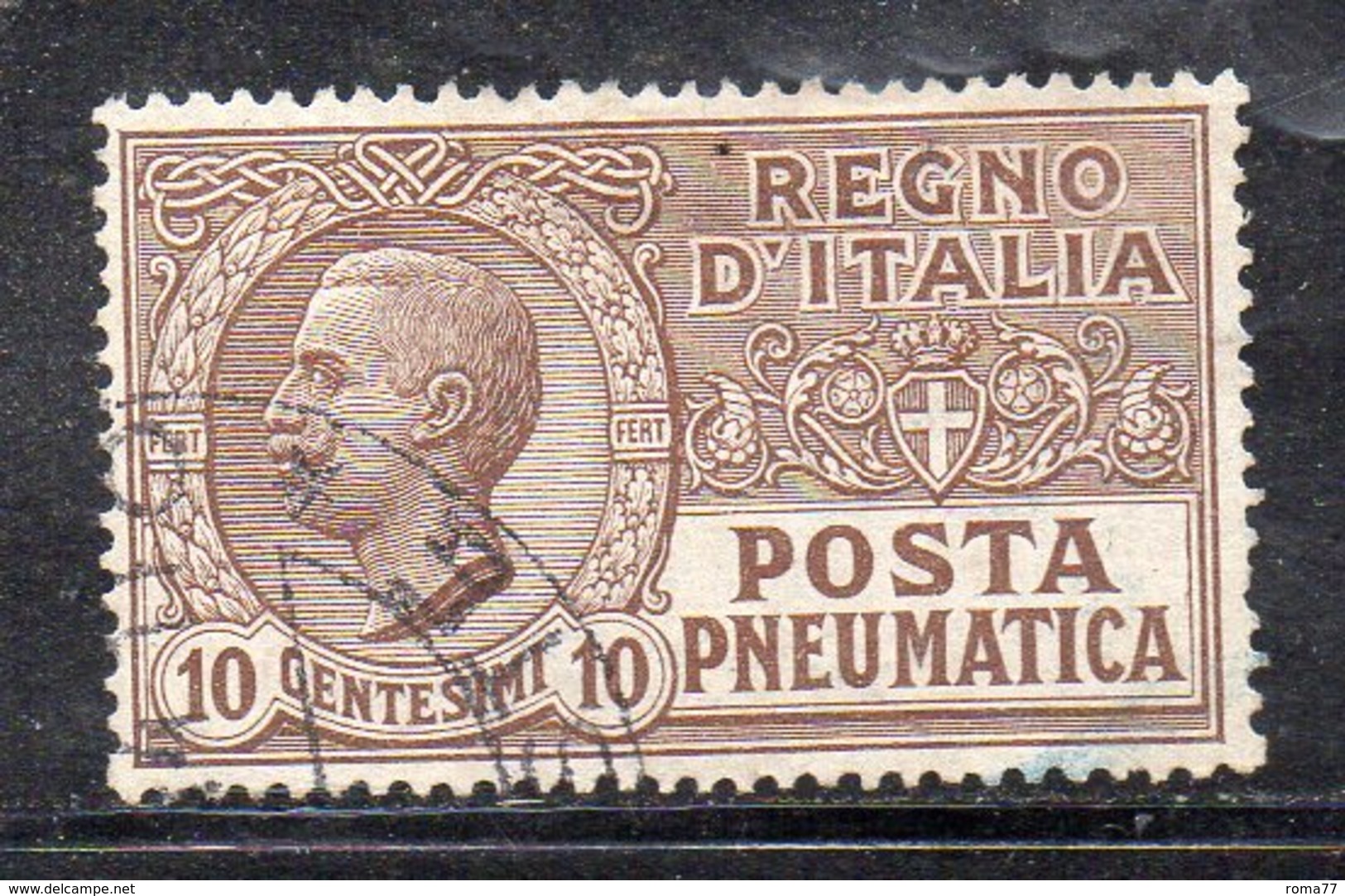 T16 - REGNO 1914 , Posta Pneumatica  10 Cent. N. 1 Usato (M2200) - Poste Pneumatique