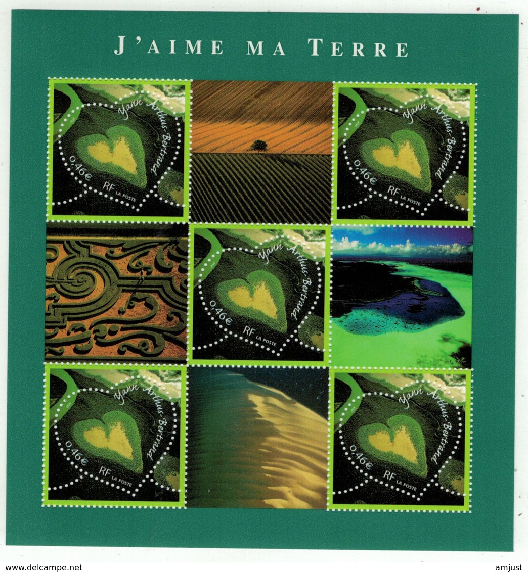France // Blocs & Feuillet // 2002 //Saint-Valentin, J'aime Ma Terre, Bloc-feuillet Neuf ** MNH No.43 - Mint/Hinged