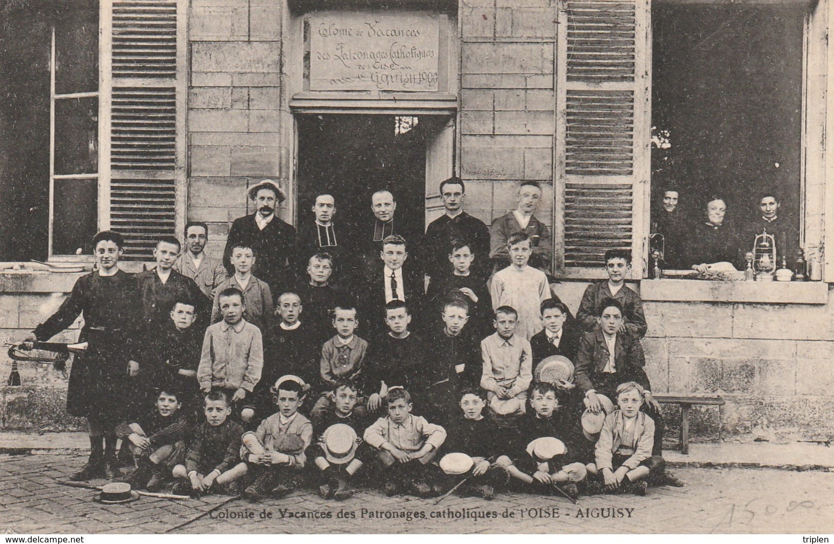 Colonie De Vacances Des Patronages Catholiques De L'Oise - Aiguisy 1909 - Autres & Non Classés