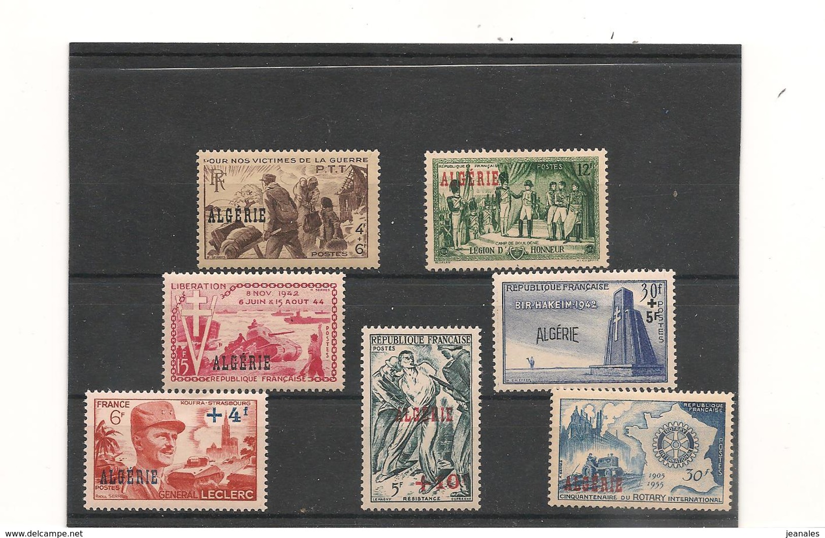 ALGÉRIE 1945/1955 LOT** Côte : 15,50€ - Verzamelingen & Reeksen