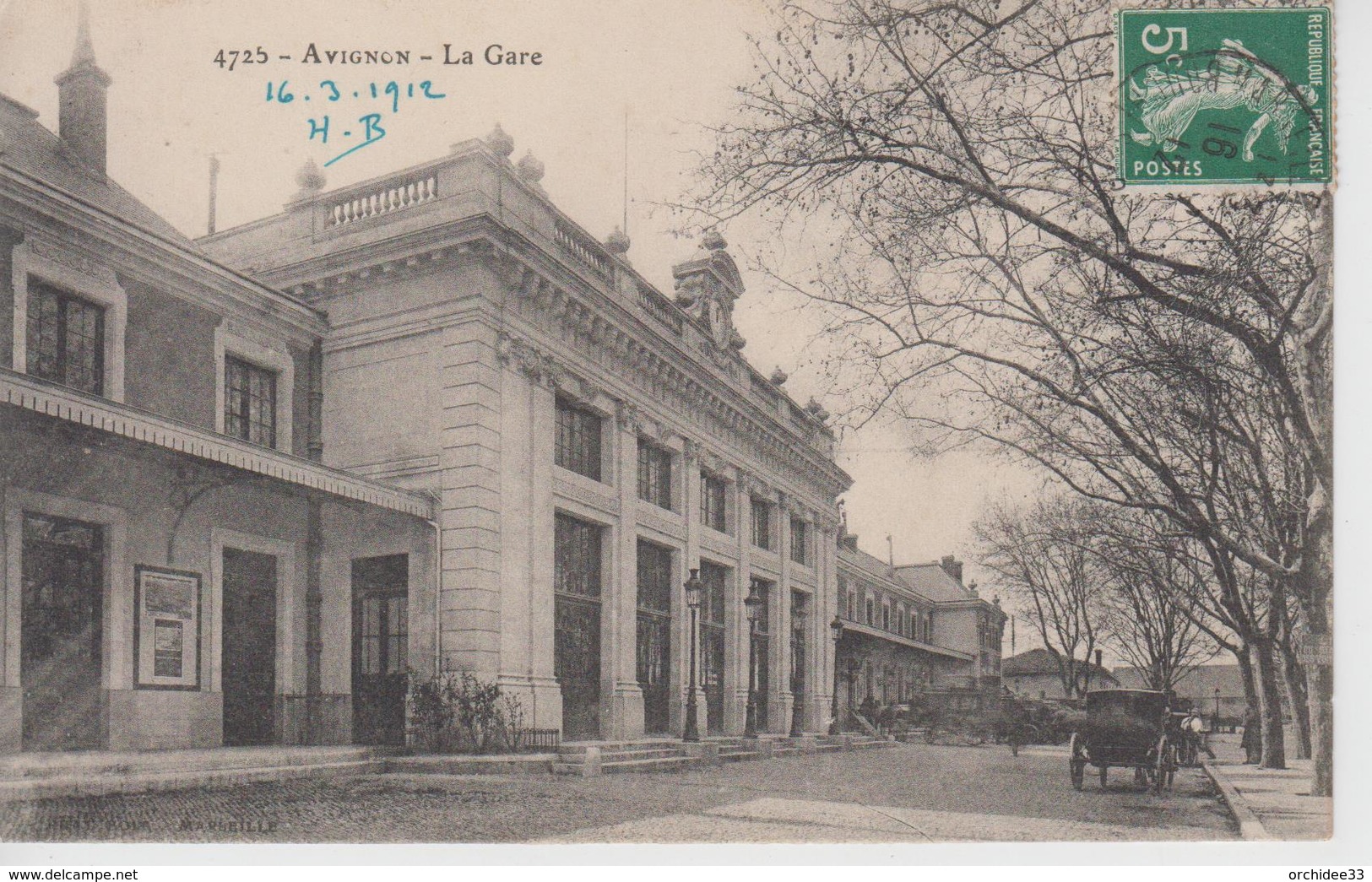 CPA Avignon - La Gare (avec Petite Animation) - Avignon