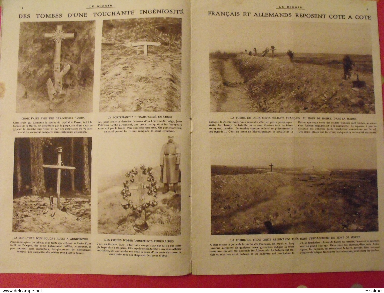 7 N° De "Le Miroir". 1915.  L'actualité De L'époque Très Illustrée Pendant La Guerre 14-18. Nombreuses Photos - Oorlog 1914-18