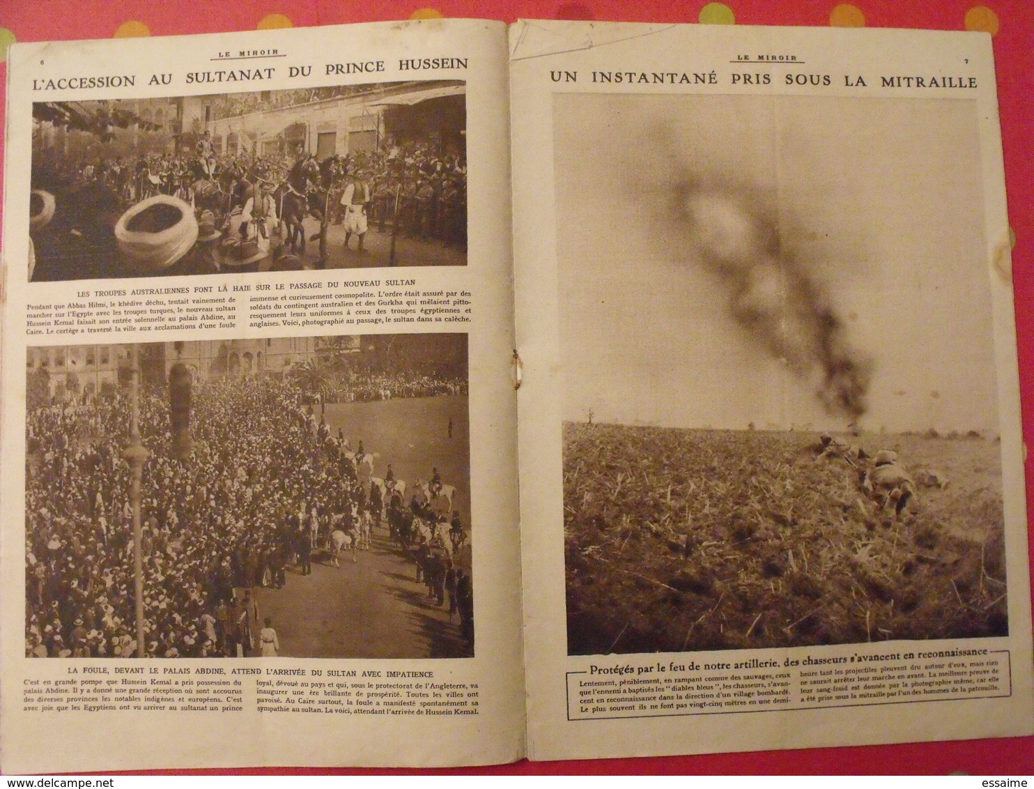 7 N° De "Le Miroir". 1915.  L'actualité De L'époque Très Illustrée Pendant La Guerre 14-18. Nombreuses Photos - Oorlog 1914-18