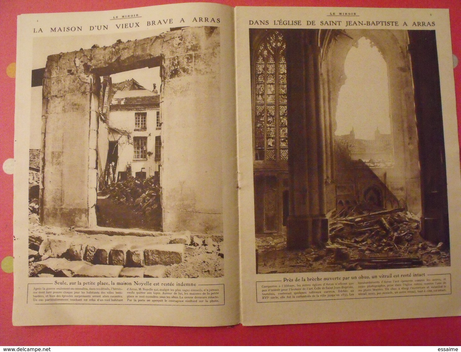 7 n° de "Le miroir". 1915.  l'actualité de l'époque très illustrée pendant la guerre 14-18. nombreuses photos