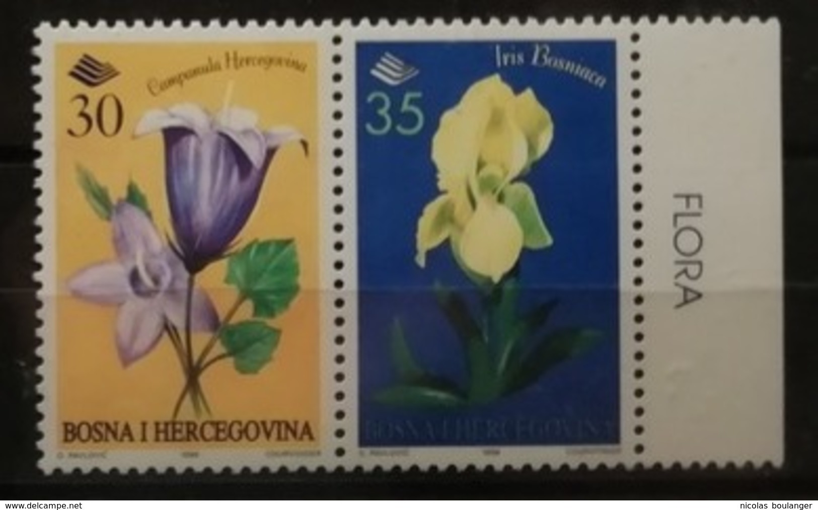 Bosnie-Herzégovine 1996 / Yvert N°195-196 / ** / Fleurs - Bosnie-Herzegovine