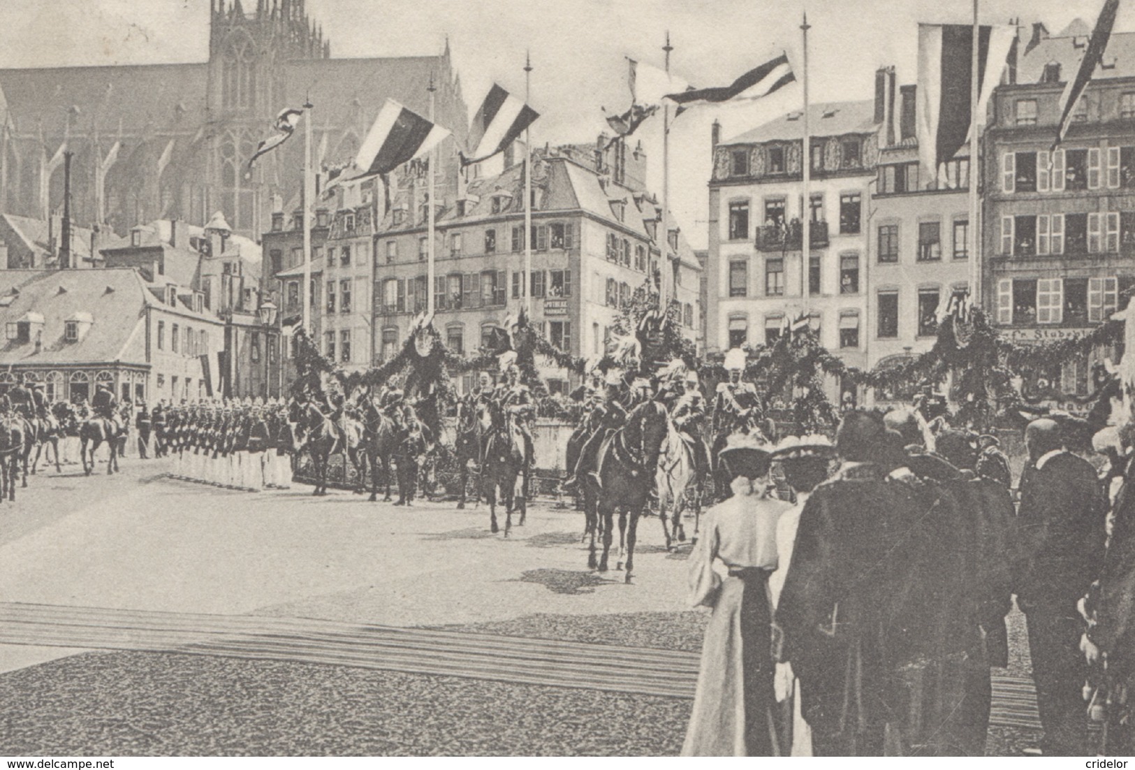 57 - METZ - INAUGURATION DU NOUVEAU TEMPLE - 14 MAI 1904 - KAISER A CHEVAL - HURLIN N°171 - VOIR ZOOM - Metz