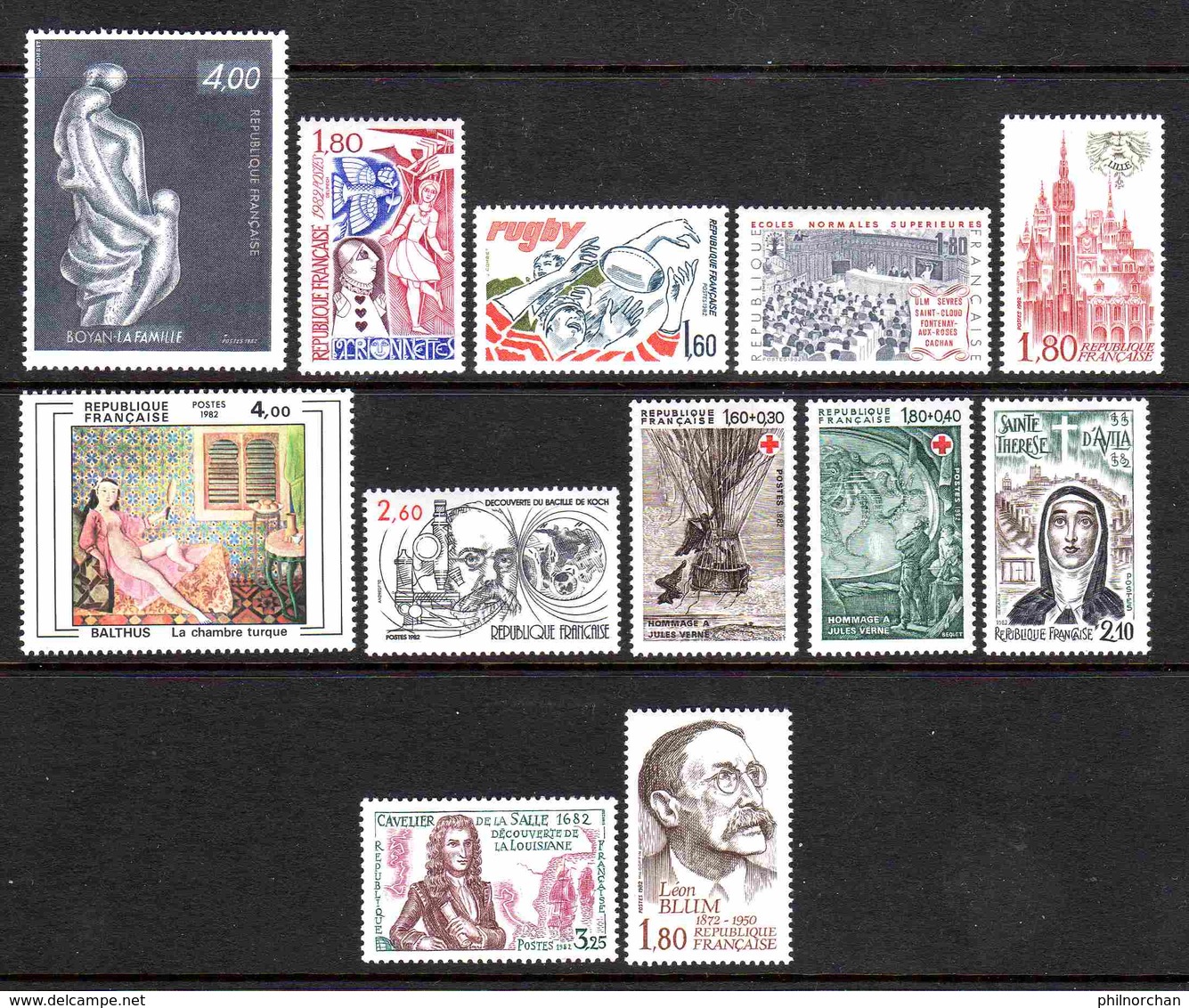 France 1982 Année Complète Neuve** (sauf N°2191 Et 2192)  TB     19,50 €  (cote 99 €   72 Valeurs) - 1980-1989