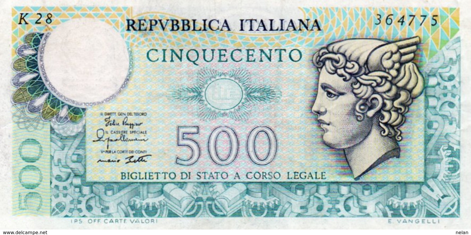 ITALIA  500 LIRE 1979 P-94a.2  XF - 500 Lire