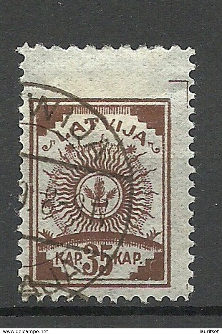 LETTLAND Latvia 1919 Michel 12 B O - Lettonie