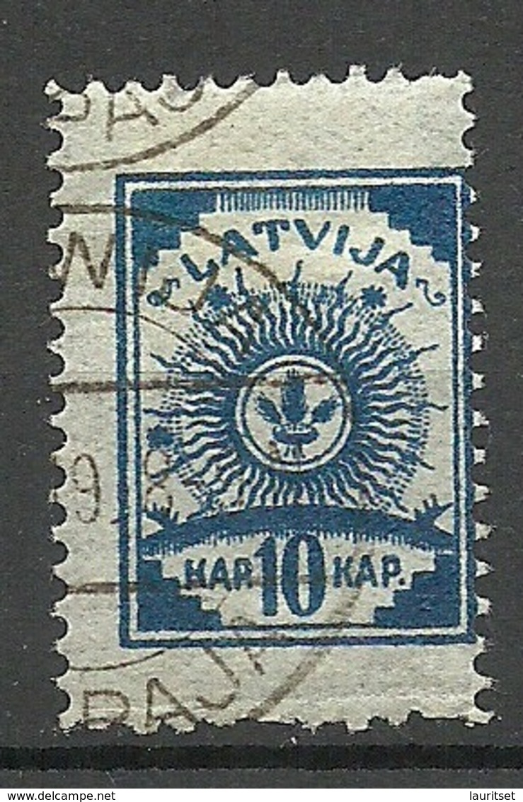 LETTLAND Latvia 1919 Michel 12 B O - Lettonie