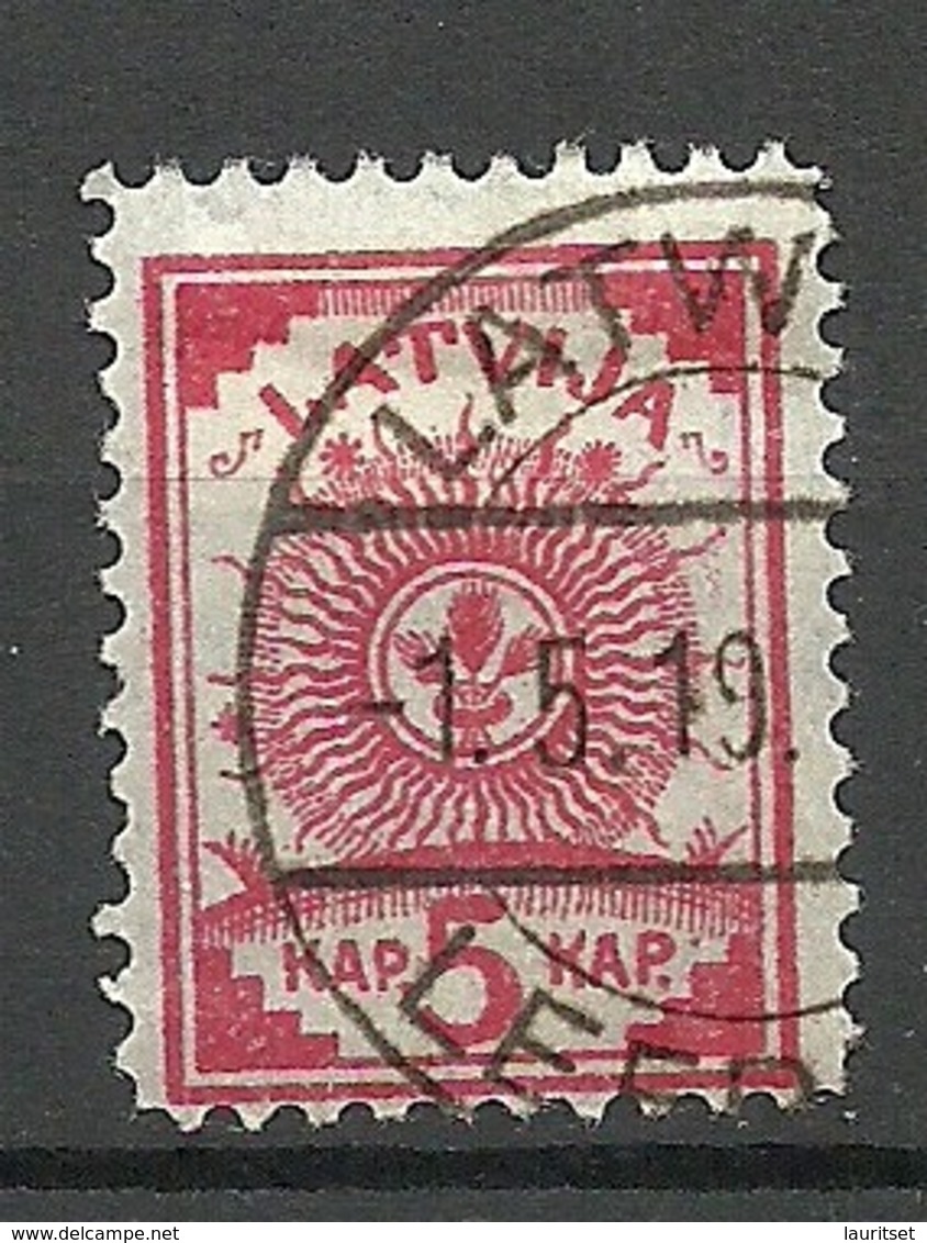 LETTLAND Latvia 1919 Michel 7 A O - Lettonie