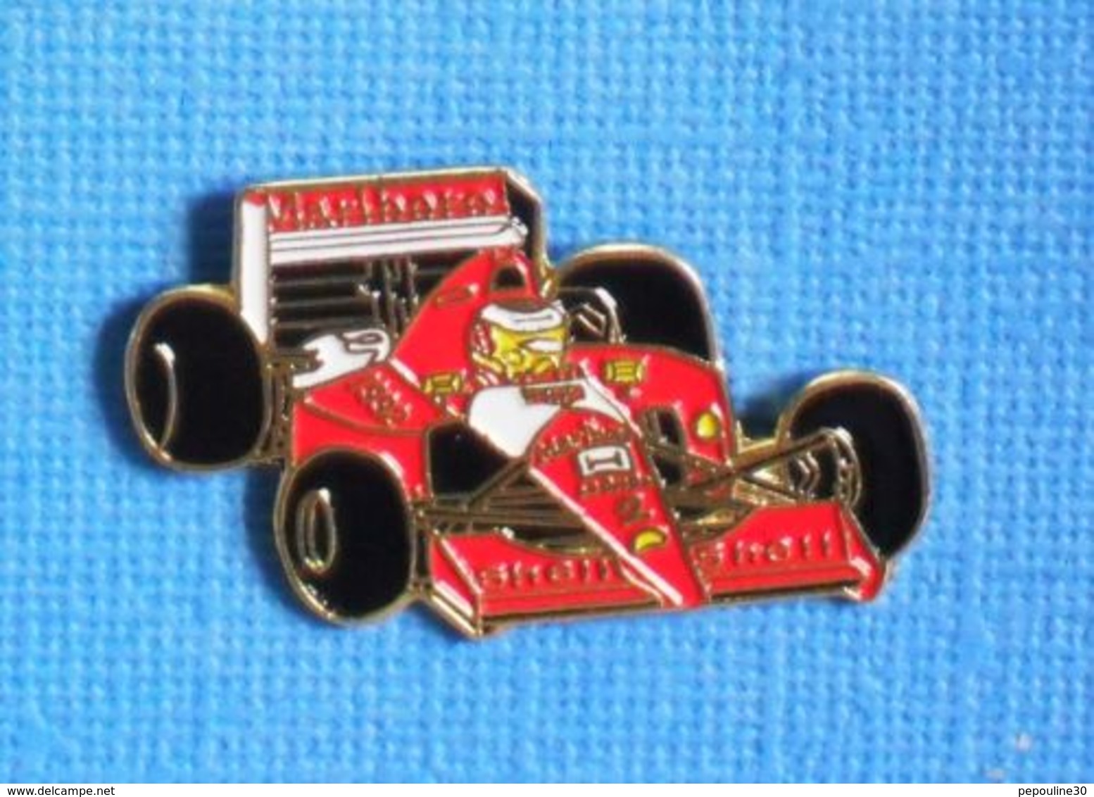 1 PIN'S //  ** FORMULE 1 / FERRARI 641 / PILOTE ALAIN PROST / 1992 ** . (G.L) - Ferrari