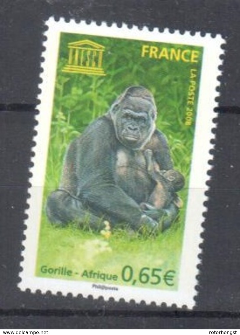 France UNESCO Mnh ** Gorilla (sold Below Face Value) - Mint/Hinged