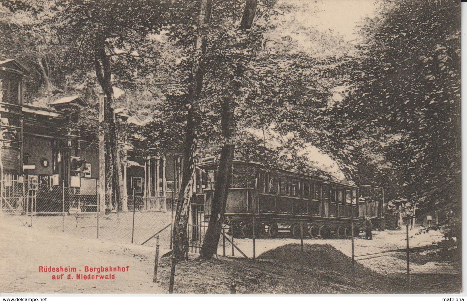 ALLEMAGNE HESSE RÜDESHEIM BERGBAHNHOF AUF D. NIEDERWALD - Rüdesheim A. Rh.