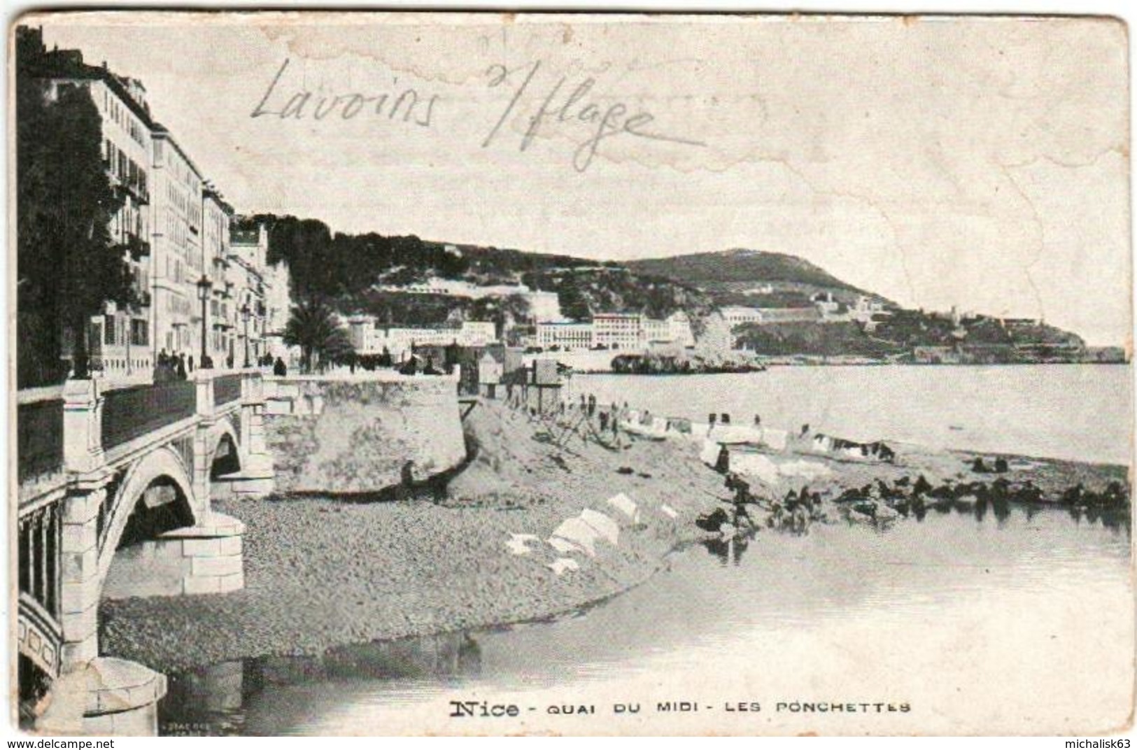 31pl 637 CPA - NICE - QUAI DU MIDI - LES PONCHETTES - Other & Unclassified