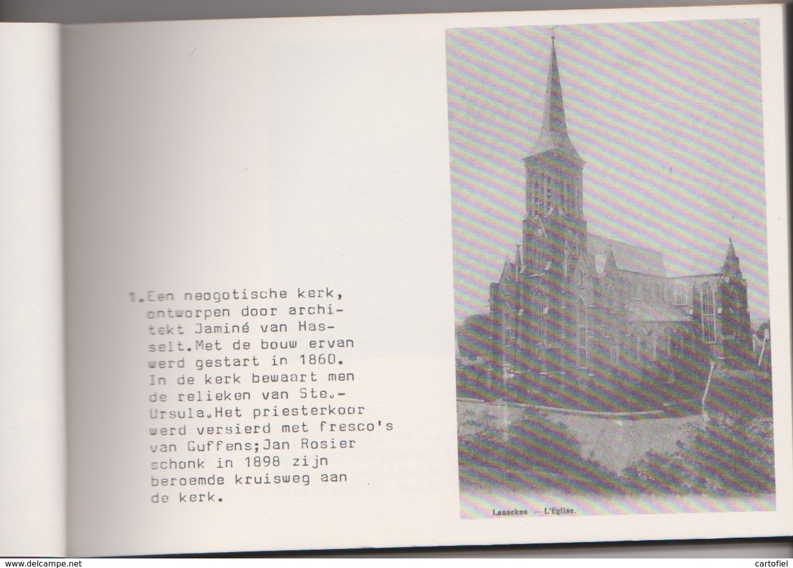 LANAKEN-GROETEN UIT-BOEK MET AFBEELDINGEN VAN OUDE ZICHTKAARTEN-DOOR JEAN MAENEN-ZR GOEDE STAAT-UITGAVE 1982-ZIE 6 SCANS - Lanaken