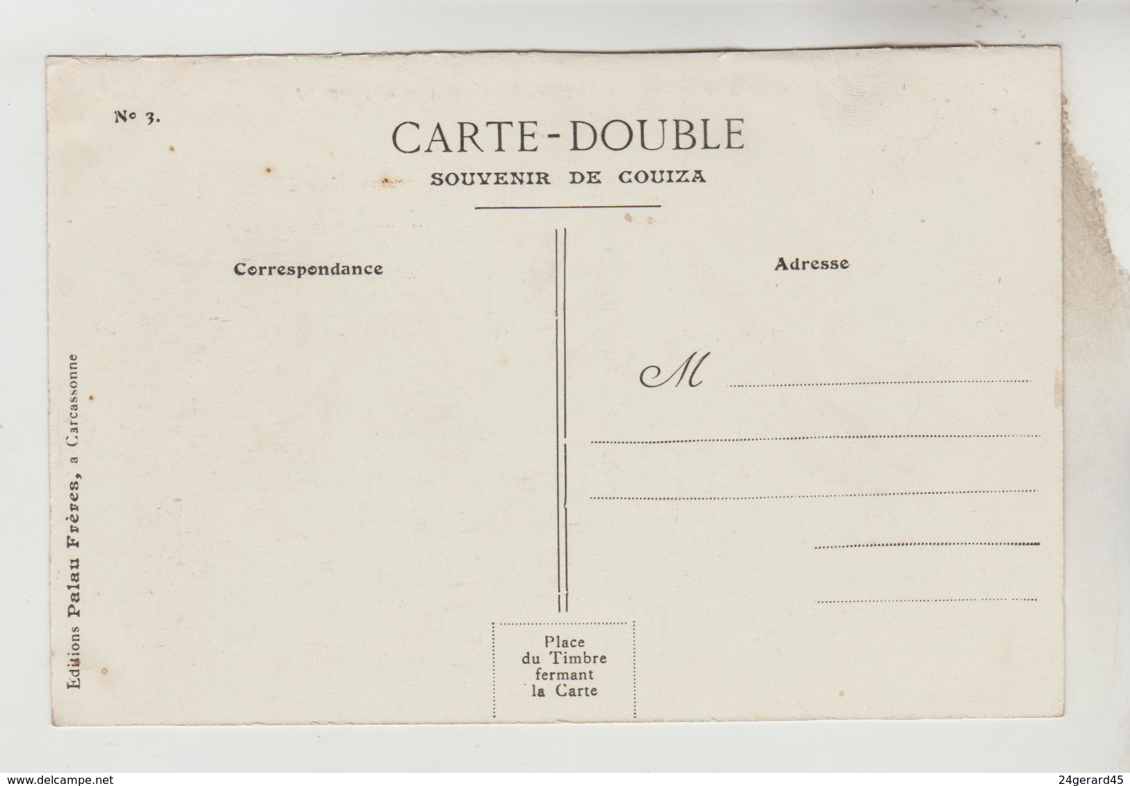 LOT 23022083 CPSM COUIZA (Aude) - Place De La République Avenue De Quillan - Altri & Non Classificati