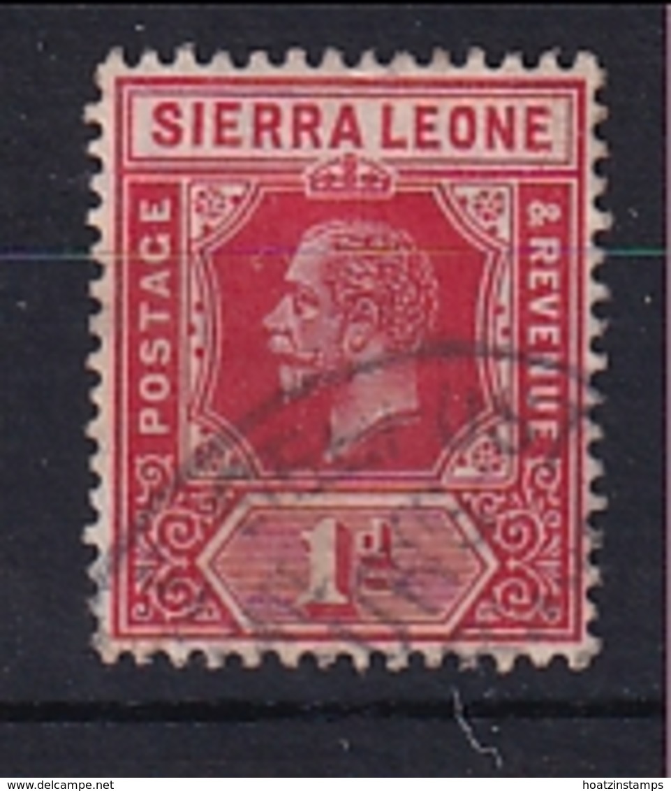 Sierra Leone: 1912/21   KGV     SG113a     1d   Scarlet   Used - Sierra Leone (...-1960)