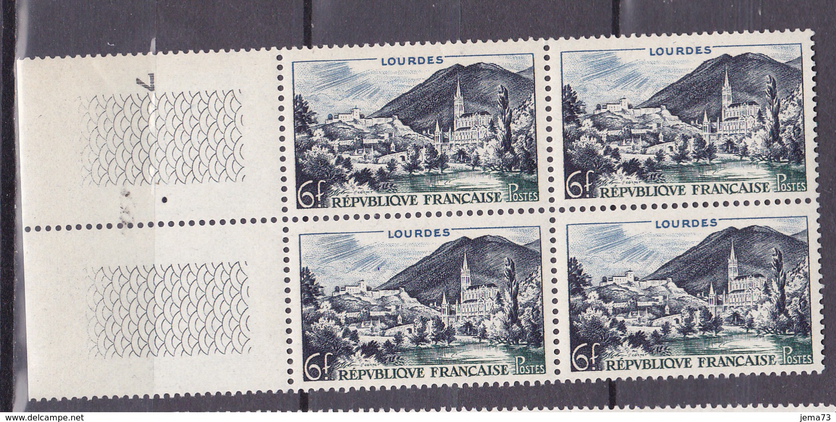 N° 976 Série Touristique Lourdes: : Beau Bloc De 4 Timbres Neuf Sans Charnière - Neufs