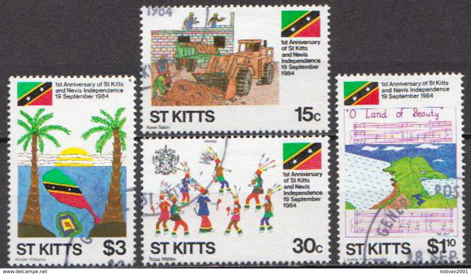 St. Kitts Used Set - St.Kitts And Nevis ( 1983-...)