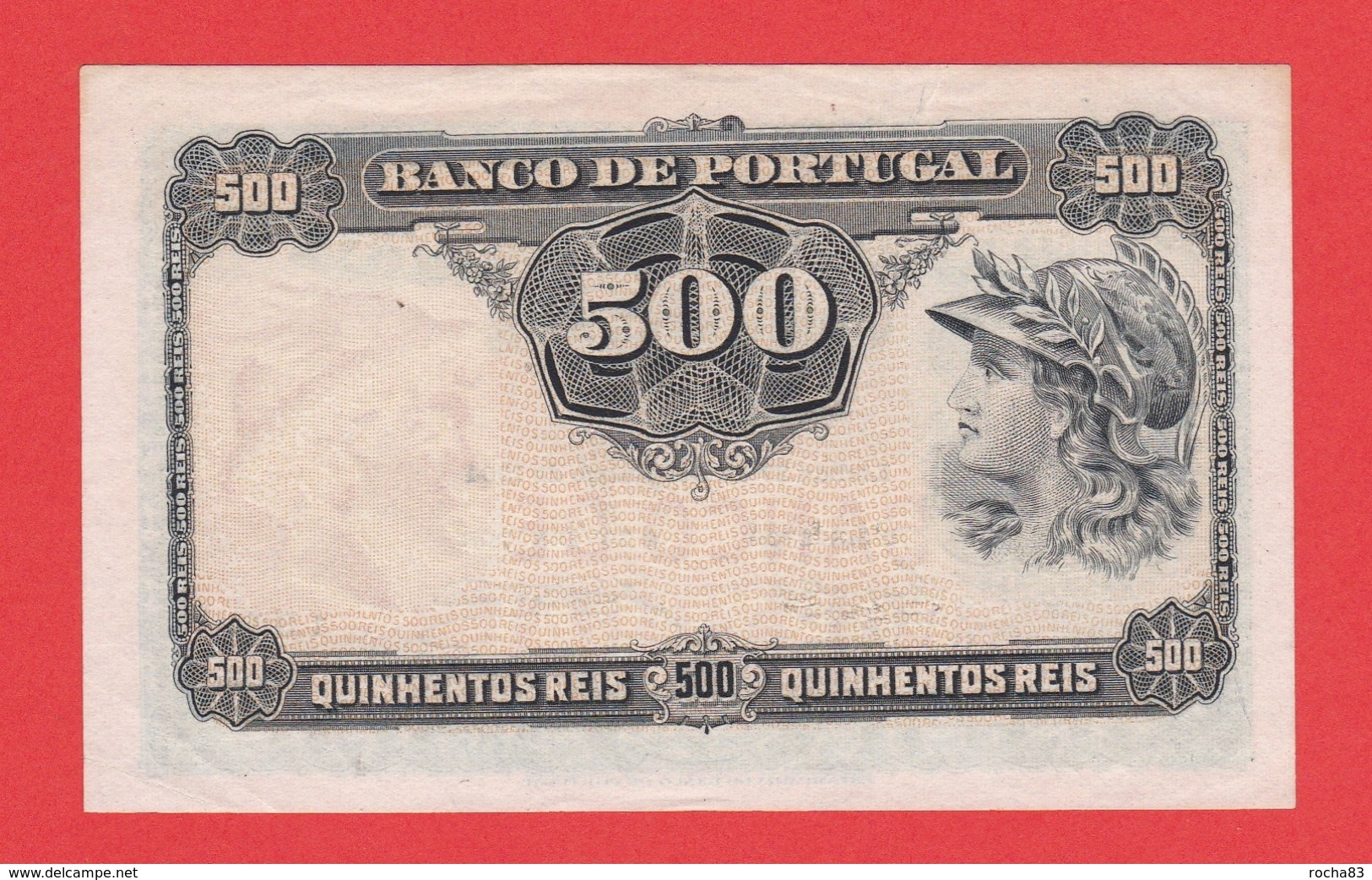 BILLET - PORTUGAL - 500 Reis Du 27 Décembre 1904 - Pick 105 XF - Portugal