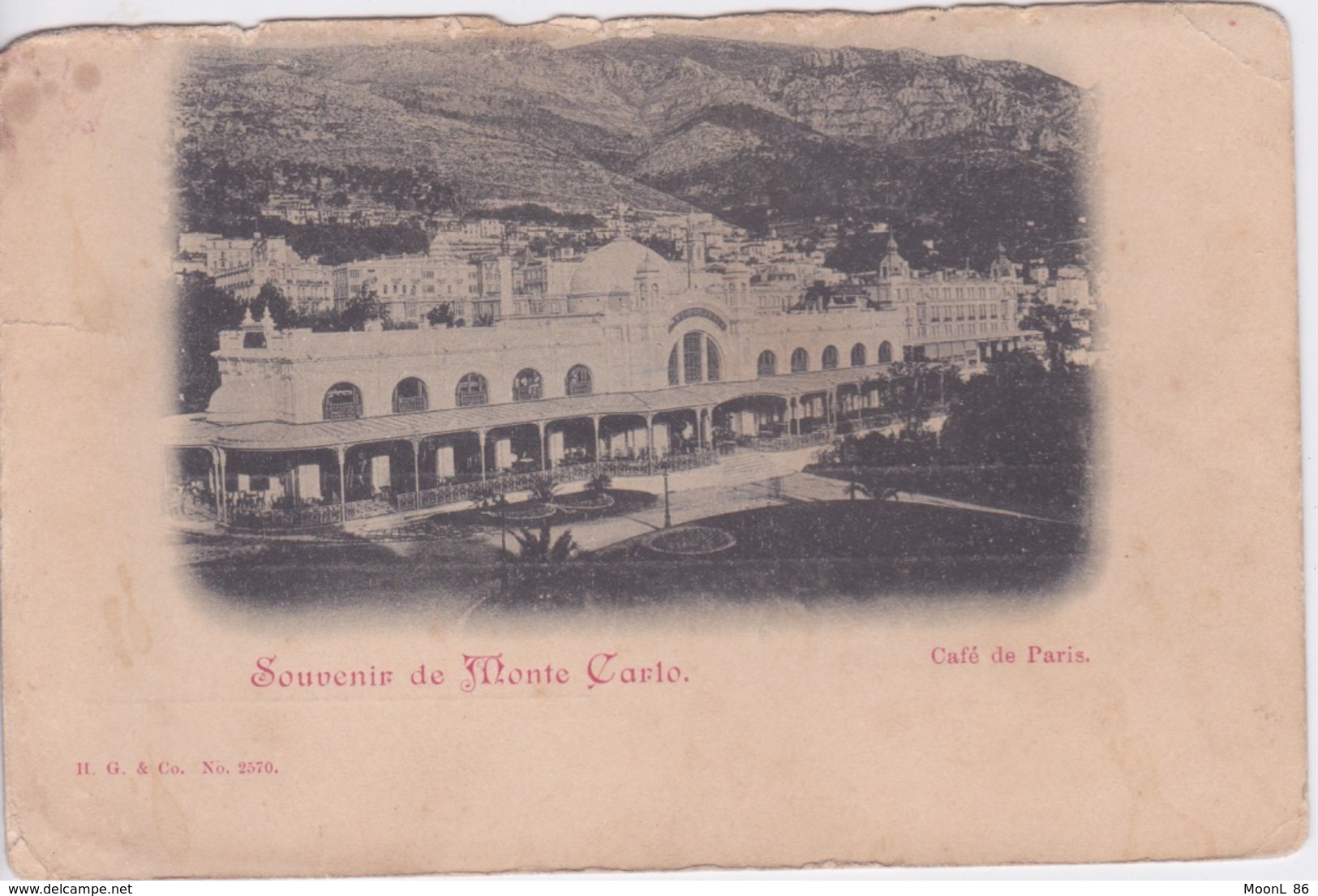 MONACO - SOUVENIR DE  MONTE CARLO - 1900 - - La Condamine