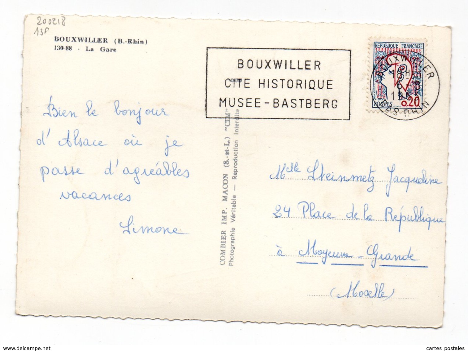 BOUXWILLER  La Gare - Bouxwiller