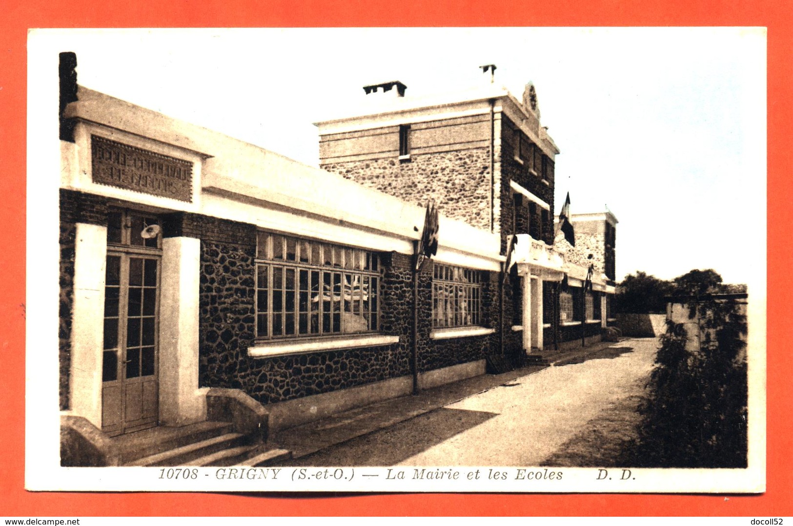 CPA 91 Grigny " La Mairie Et Les écoles " éditions D Delboy - Grigny