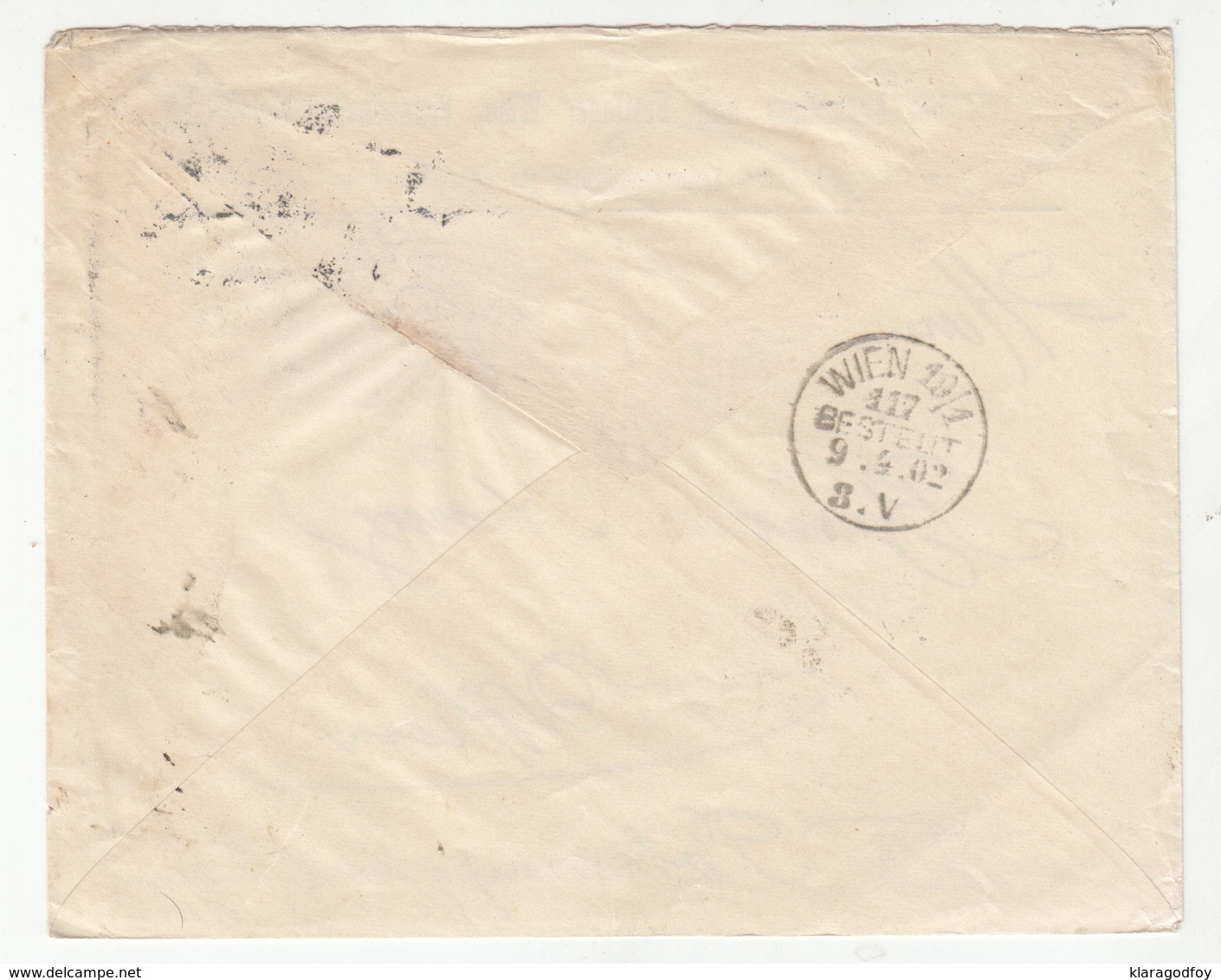 Oefrentliches Lagerhaus Und Freilager Wien Company Letter Cover Posted 1902 B200301 - Cartas & Documentos