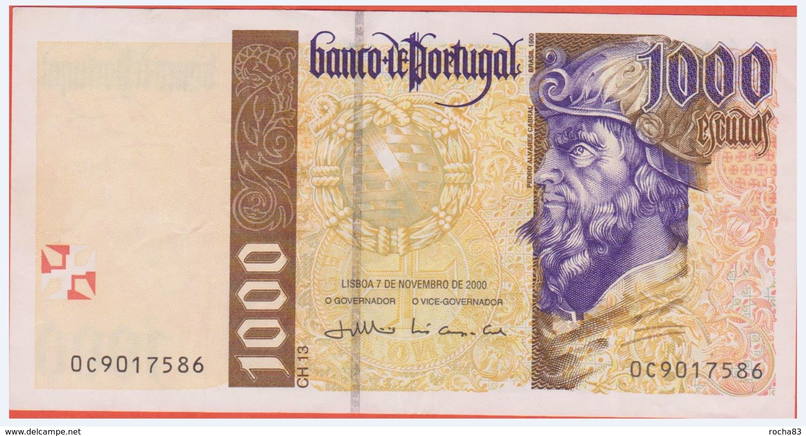 PORTUGAL - 1.000 Escudos Du 7 Novembro 2000 - Pick 188d  NEUF - Portugal