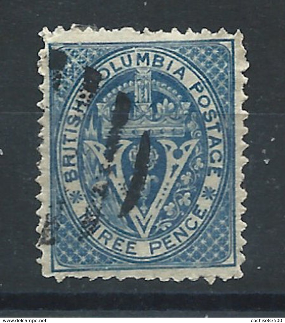 Colombie Britannique N°6 Obl (FU) 1865 - Couronne Et Lettre "V" - Oblitérés