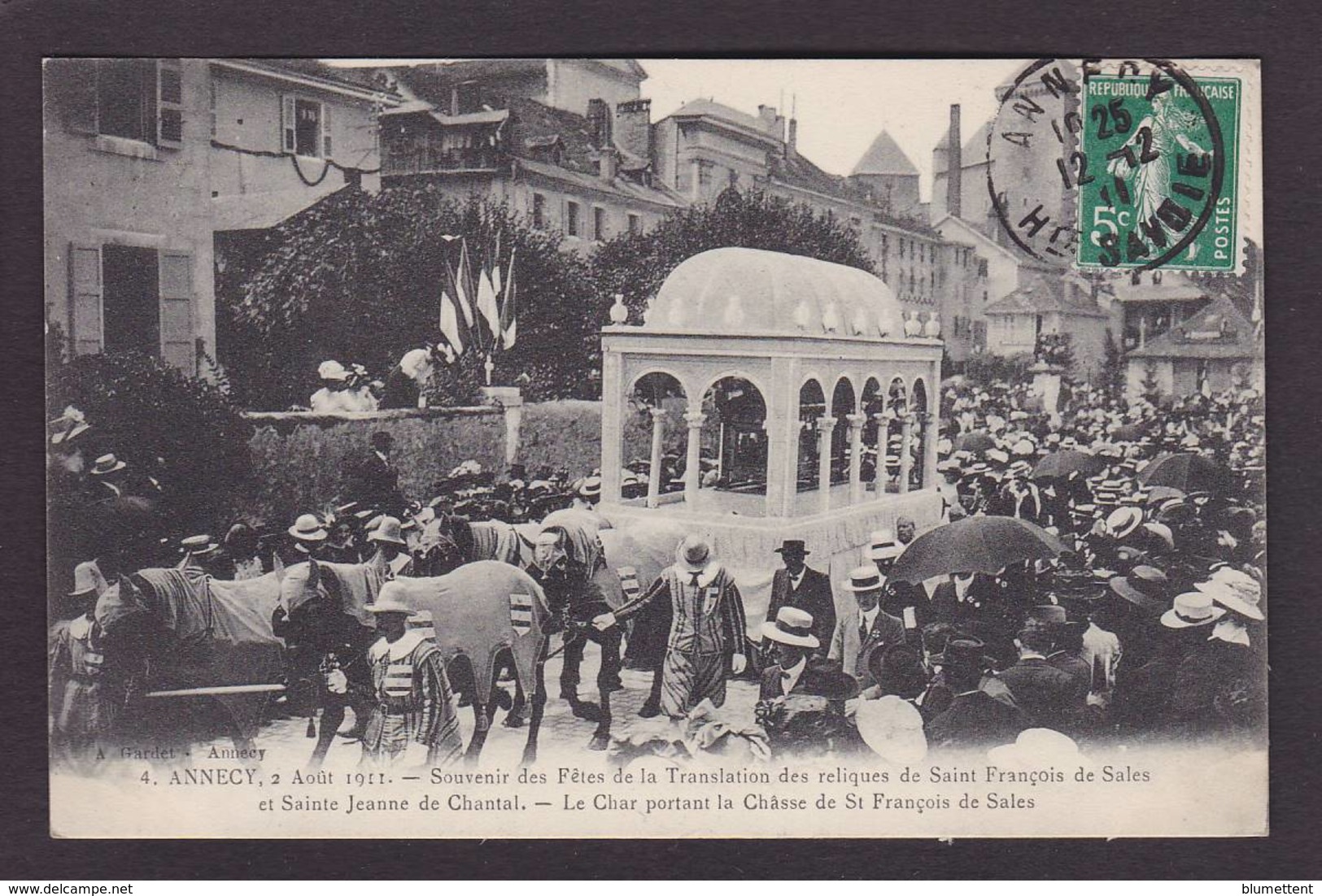 CPA Haute Savoie 74 Annecy Saint François De Sales Fêtes Circulé - Annecy