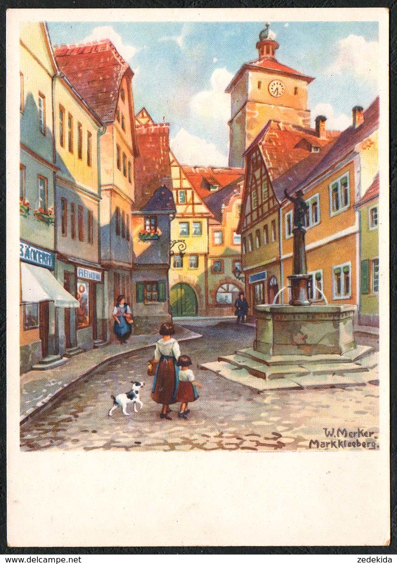 D3879 - Walter Merker Künstlerkarte - Markkleeberg - Friedliches Land Nr. 216 - Markkleeberg