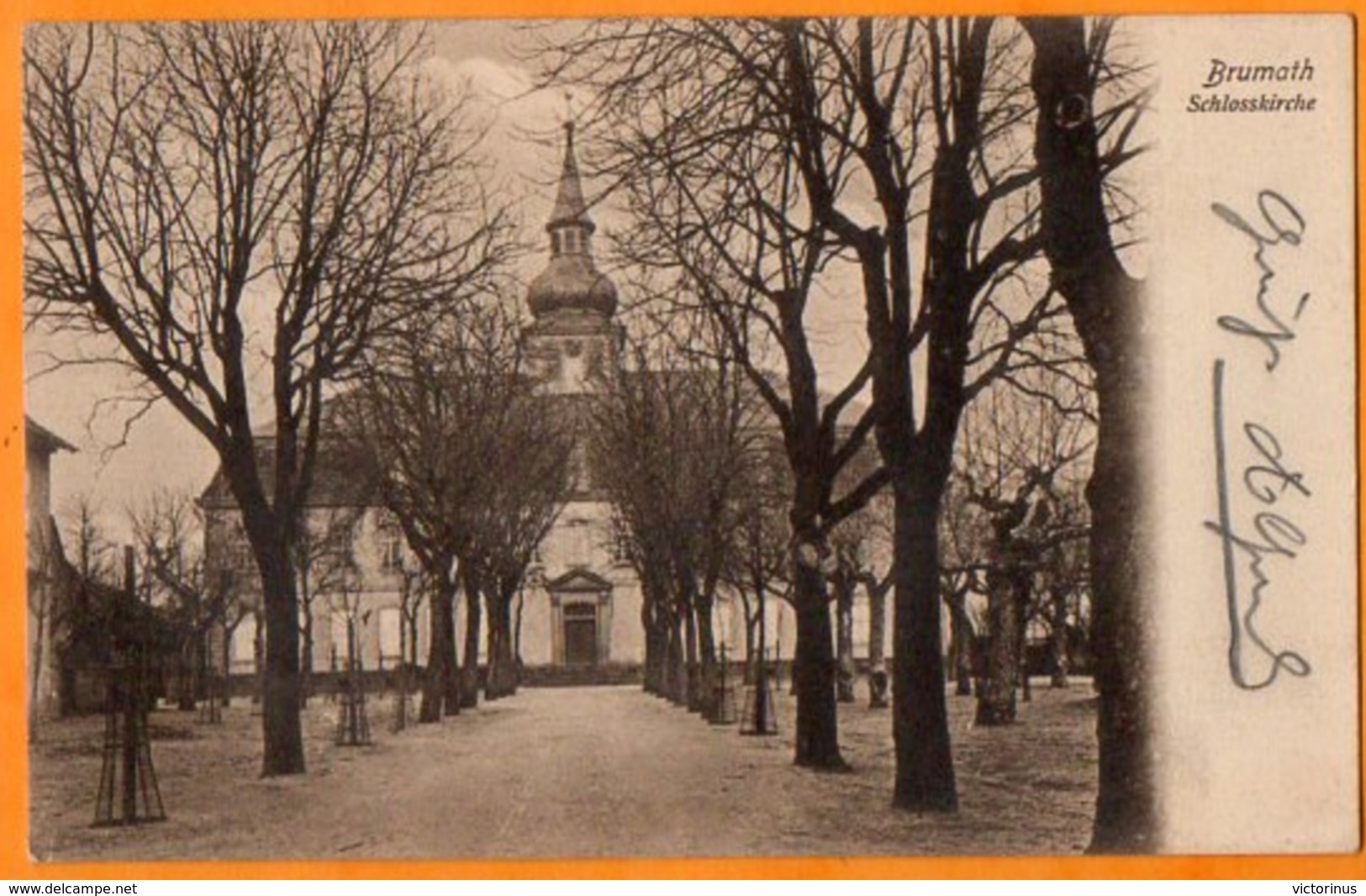 BRUMATH  -  SCHLOSSKIRCHE  -   Juillet 1907 - Brumath