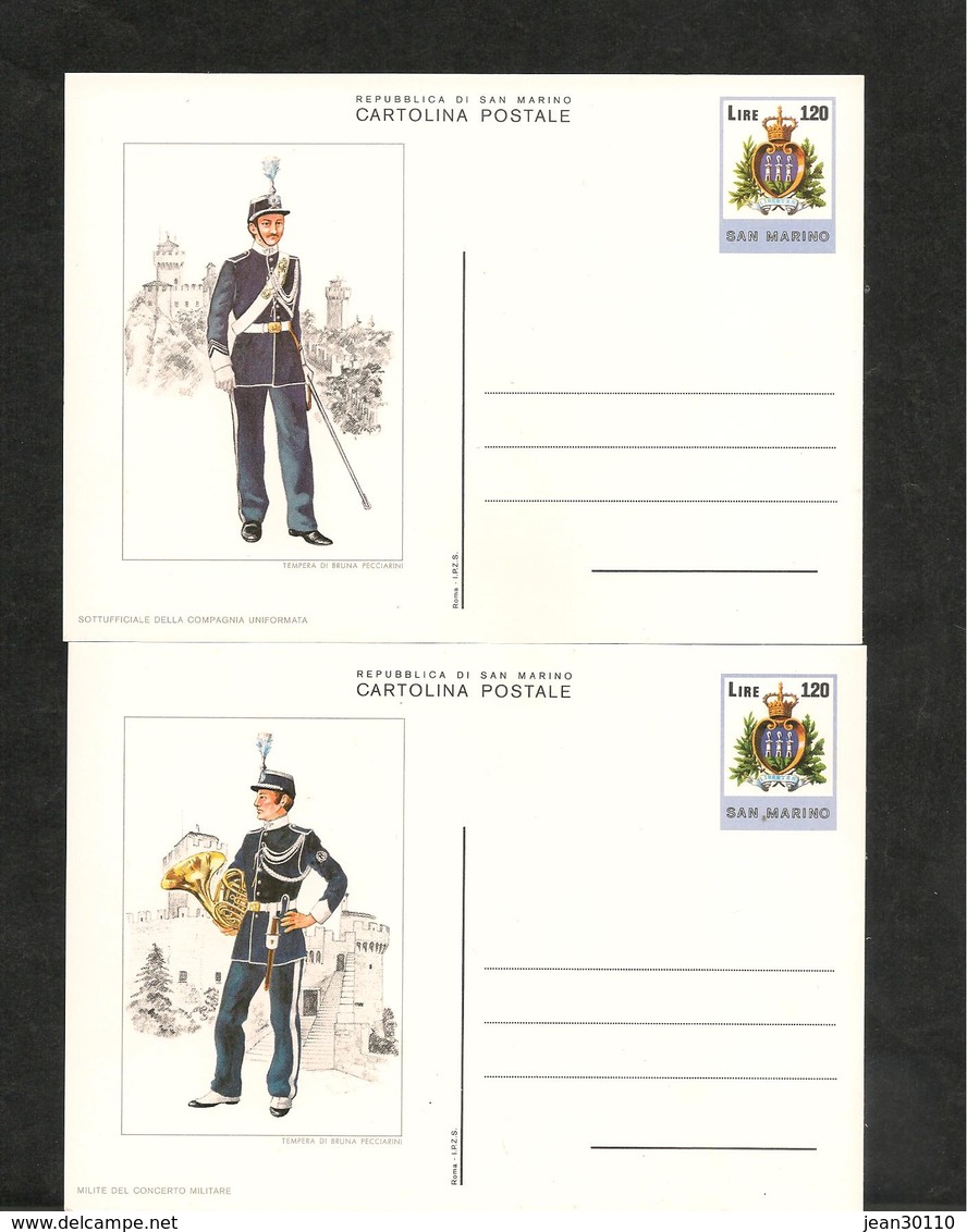 SAINT MARIN ENTIER POSTAL NON CIRCULE UNIFORME SAINT MARIN - Interi Postali