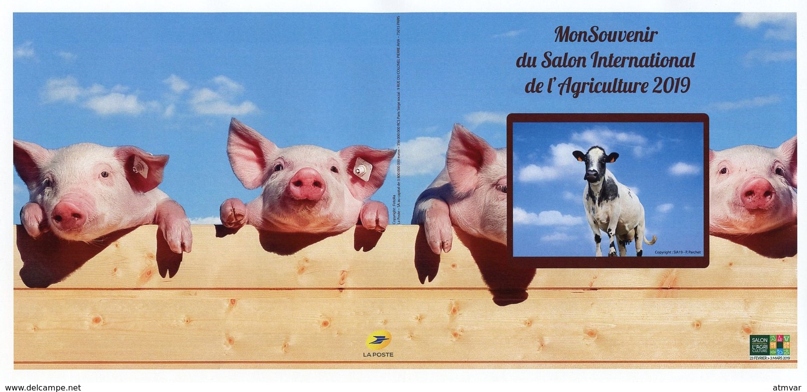 FRANCE (2019). Collector Salon Agriculture / Agricultural Show - Vache, Cow, Chevre, Lapin, Canetons, Porcelets, Vaca - Collectors