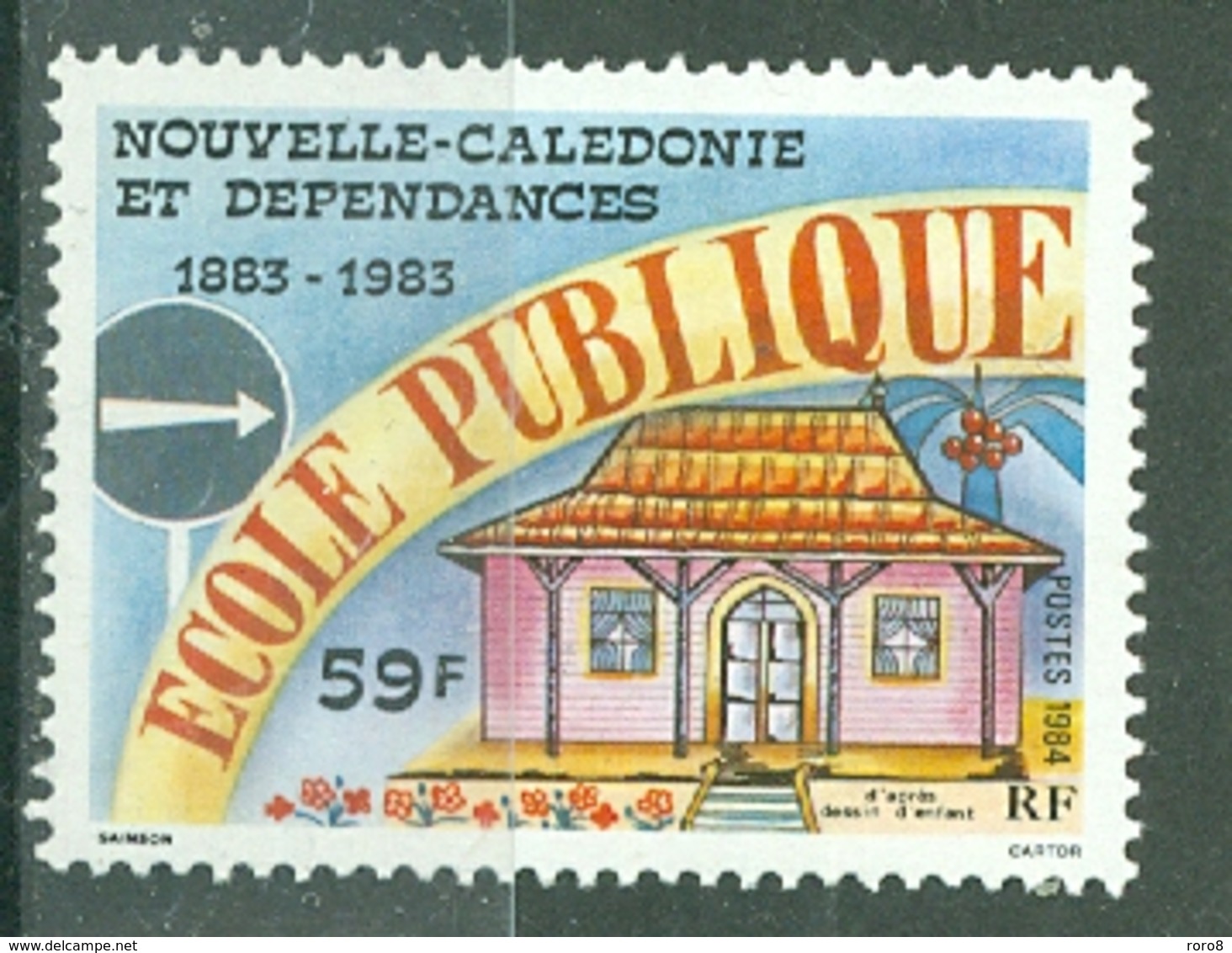 NOUVELLE-CALEDONIE - N° 490**  MNH LUXE   Centenaire De L'école Publique - Neufs