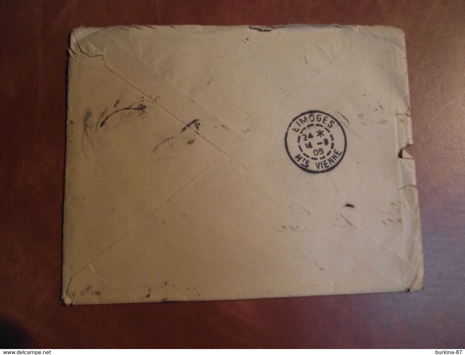 Enveloppe, Postée à Royan  Pour  Limoges, 1905 - 1877-1920: Période Semi Moderne