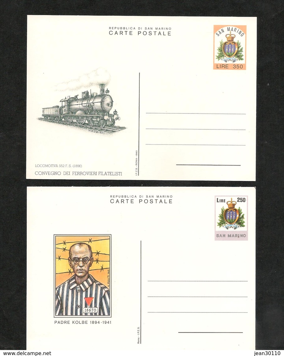 SAINT MARIN LOT DE 10 CARTES POSTALES** - Postwaardestukken