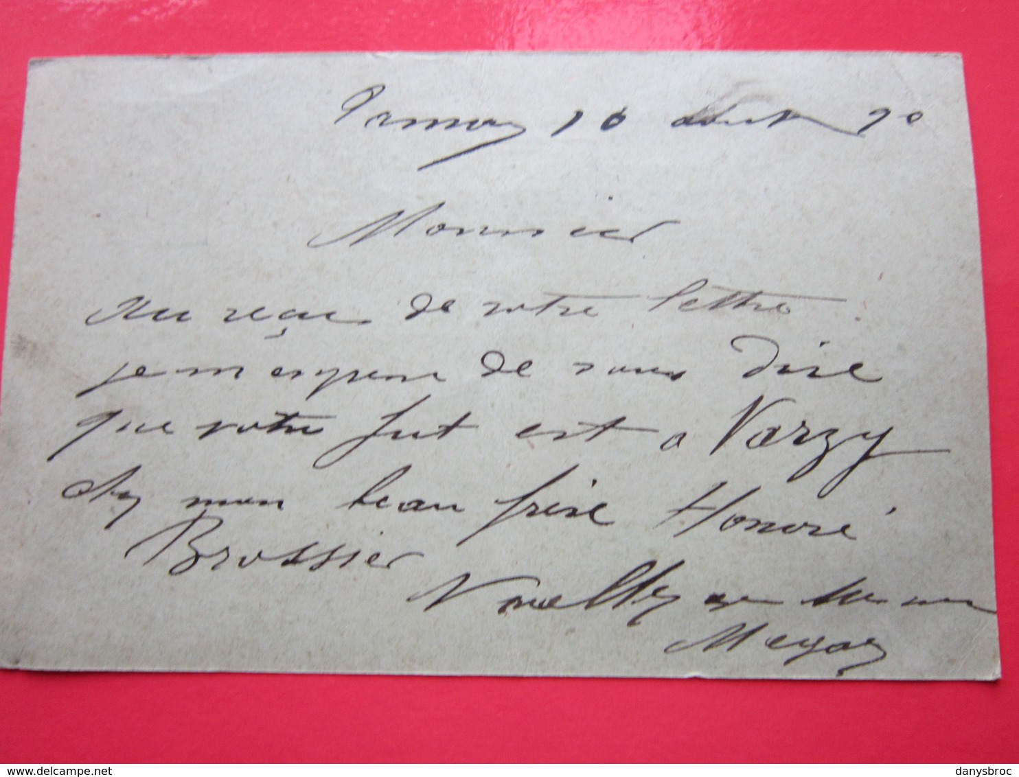 Cp écrite à TANNAY (58) Le 10/08/1900 Oblitérée TANNAY, CLAMECY & PREMERY (58) Timbre Entier Type Sage - Cartes Postales Types Et TSC (avant 1995)