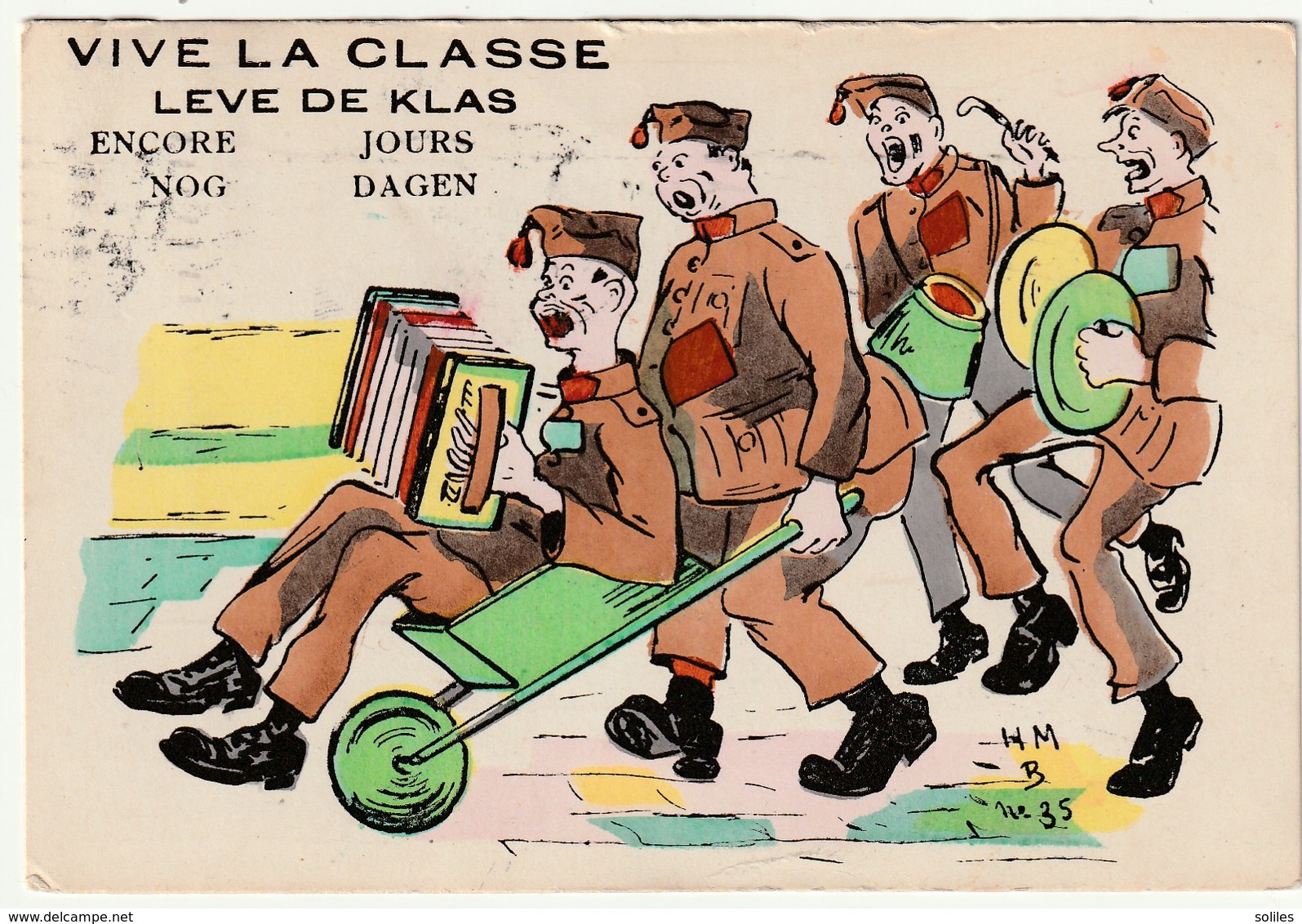 ARMEE BELGE -  VIVE LA CLASSE - Encore  Jours - Humoristiques