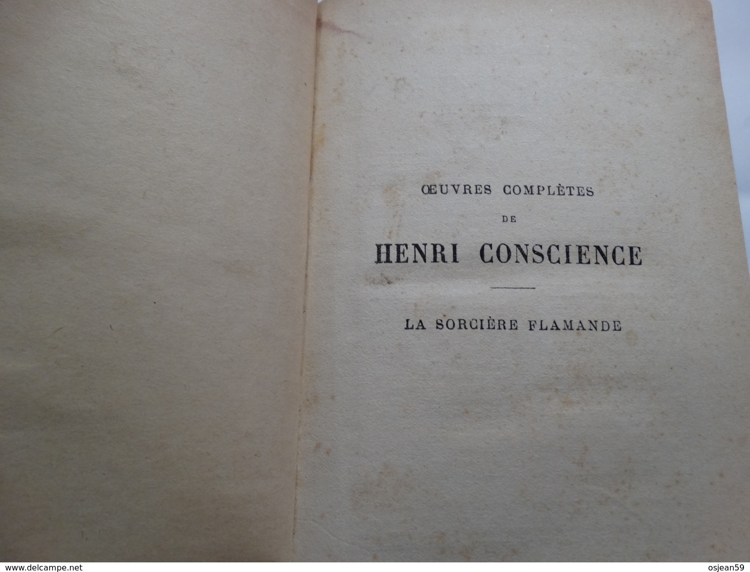 Henri Conscience - La Sorcière Flamande - Année 1888 - 246 Pages. Etat : Voir Scan. - Belgique