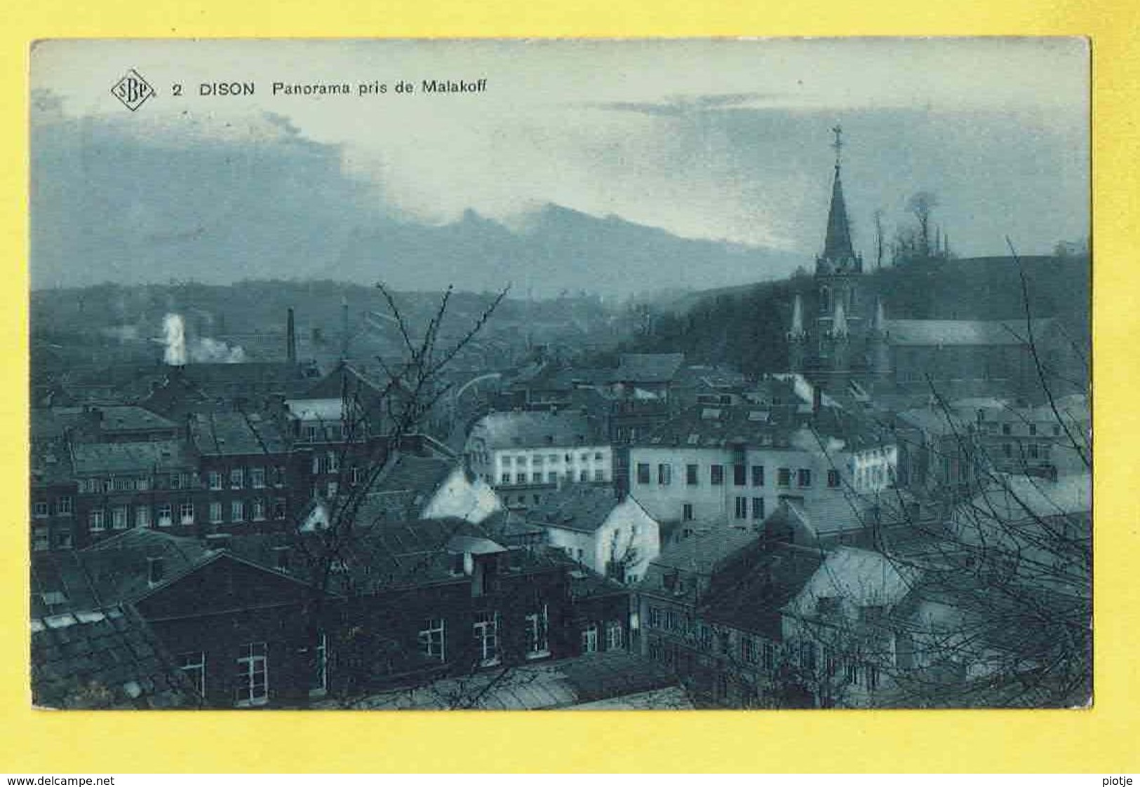 * Dison (Liège - Luik - La Wallonie) * (SBP, Nr 2) Panorama Pris De Malakoff, Vue Générale, église, TOP, Unique, Rare - Dison